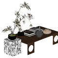 Middle Ancient Style Coffee Table 3d model
