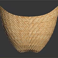 Light Brown Handmade Woven Storage Basket For Home Organization And Decor
