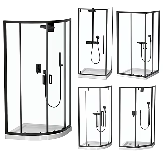 Modern Shower Room Integral Shower Room Shower Room Shower Partition Glass Bath Room 3d model