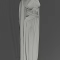 Elegant Long Dress with Cross Front Back Design and Lightweight Flowy Fabric