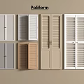 Poliform Modern Louvered Doors And Panels In Various Colors And Styles
