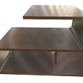 Modern Minimalist Wooden Shelving Unit With Three Tiers For Home Storage