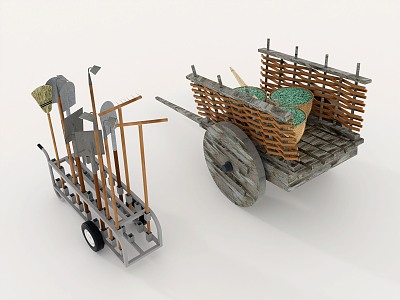 agricultural tools farming equipment 3d model