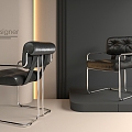 Leather Lounge Chair 3d model