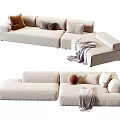 Modern Multiplayer Sofa 3d model