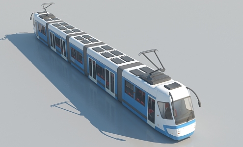 train rail transit light rail subway high-speed rail tram small train maglev carriage rail transport railway 3d model