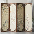 New Chinese Style Screen Partition 3d model