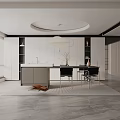 Modern table combination 3d model