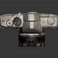 Vintage Minolta Electronic Camera With Classic Lens And Retro Metal Body