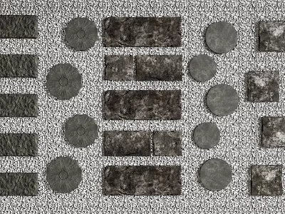 Natural Stone Wood Composite Material with Textured Pattern for Home Decor Applications 3d model