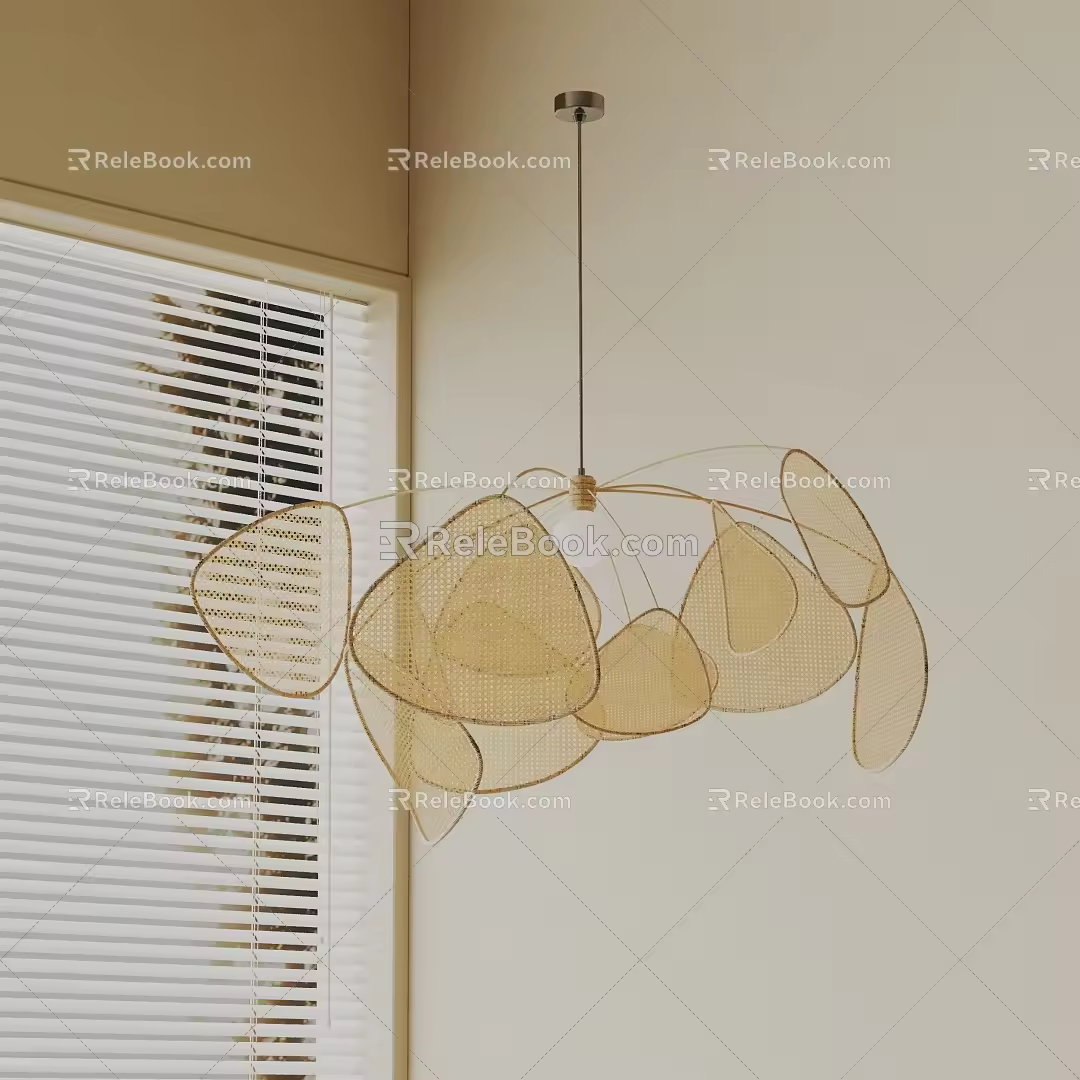Modern chandelier 3d model