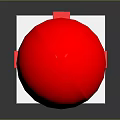 White Gift Box With Red Bow And Red Balloon On String For Daily Use