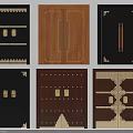 Various Double Doors Designs With Wooden And Metal Accents For Home Interior