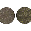 Spherical Mosaic Tile Assembly With Dark Green Geometric Pattern Texture