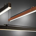 Modern Linear Pendant Lights With Sleek Metal Frame And Warm Illumination Design