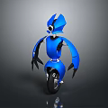 Industrial Robot Single Wheel Robot Double Wheel Robot Assistant Small Robot 3d model