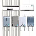Water Heaters As Daily Use Appliances With Modern Design Various Styles And Different Colors