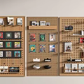 Corkboard Wall Decor with Photos Decorations and Hooks for Home