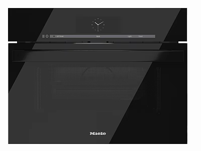 Midea Black Modern Kitchen Oven With Digital Display And Control Panel 3d model