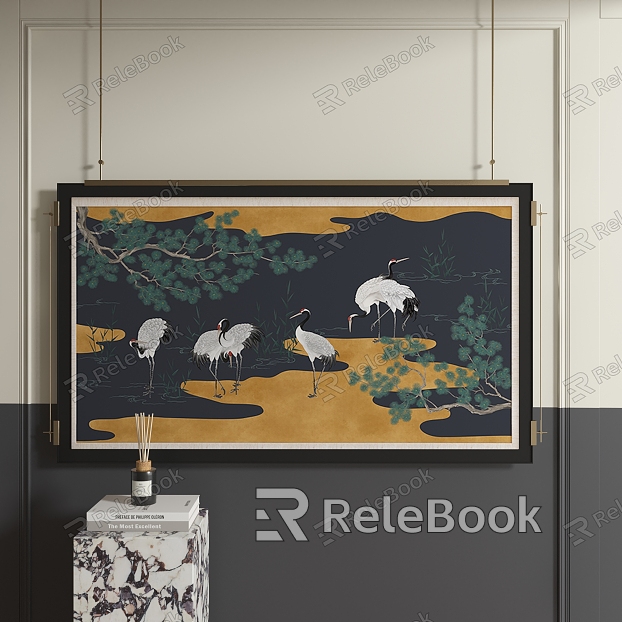 New Chinese Abstract Hanging Painting model