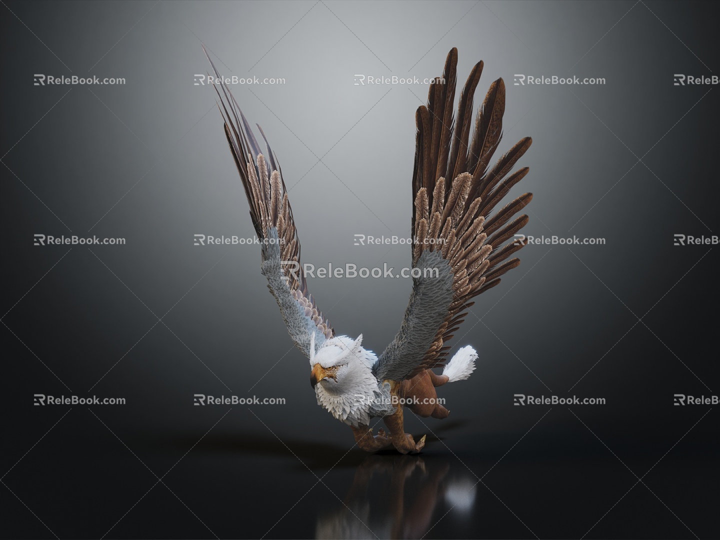 Modern Eagle Griffin 3d model