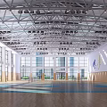 modern gymnasium 3d model