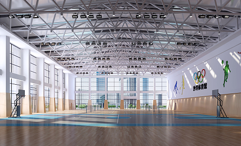 modern gymnasium 3d model