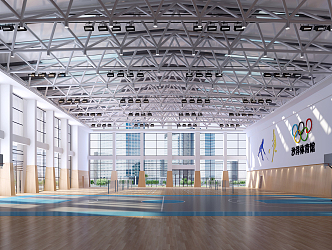 modern gymnasium 3d model