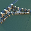 Residential building high-rise building multi-storey building townhouse villa shop building high-rise residential 3d model