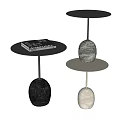 Nordic Side Few Combination Round Few Stone 3d model