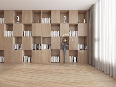 Modern Bookcase Decorative Bookcase model