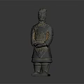 Terracotta Warrior Themed Decorative Furniture Piece With Ancient Design Elements