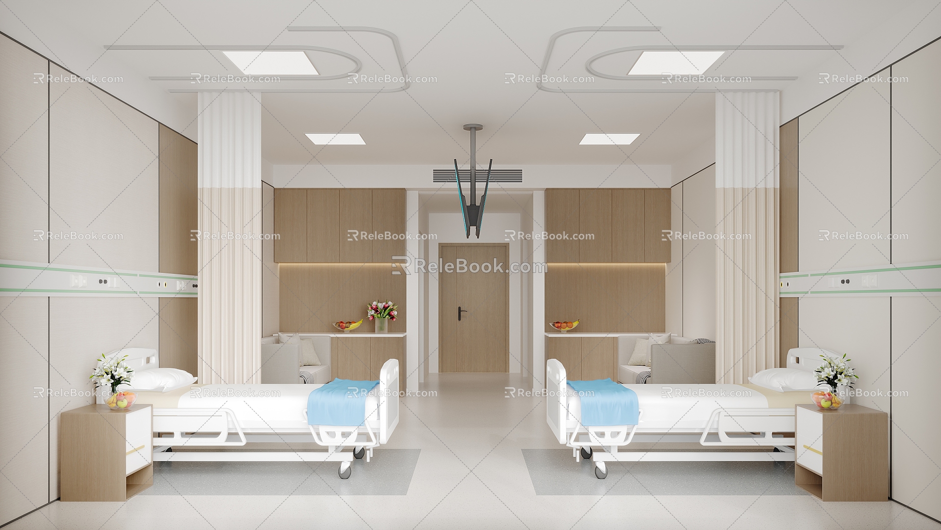 hospital ward 3d model