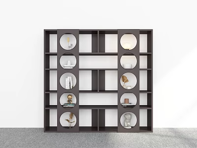 Modern Bookcase Ornaments Bookcase Decoration Bookcase Storage Rack Decorative Cabinet Storage Cabinet Bookcase 3d model