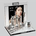 Premium Cosmetic Display Shelves With Ottie Skincare Bottles Jars And New Series