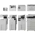 Office Appliances Collection Featuring Modern Multifunction Printers Copiers Scanners And Commercial Equipment