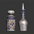 Colorful Decorative Ceramic Vases With Floral Patterns And Intricate Designs