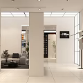 Modern Fashion Clothing Store Interior With Mannequin Display Clothing Racks And Seating Area