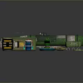 Green And Silver Weapon Components With Launcher Case Parts And Equipment