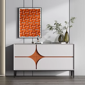 Modern Decorative Cabinet 3d model