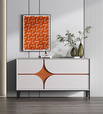 Modern Decorative Cabinet 3d model