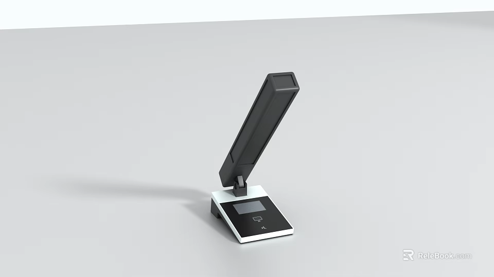 Conference Room Digital Device Featuring White Base Black Top And Display Panel 3d model 