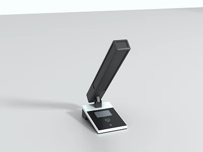 Conference Room Digital Device Featuring White Base Black Top And Display Panel 3d model