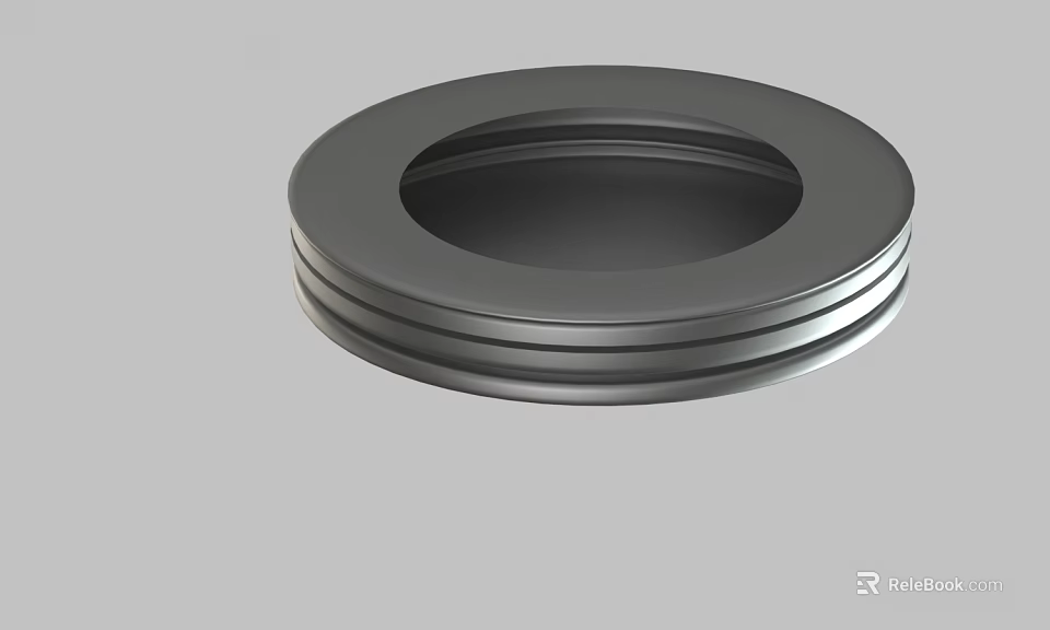 Circular Metal Component With Multi Layer Structure And Smooth Surface Design 3d model