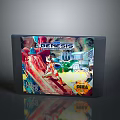 Colorful Artwork Genesis Game Cartridge With Magna Label 88 Electronic Gaming Device
