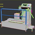 Stainless Steel Platform Equipment With Handrails Control Panel And Foot Pedals