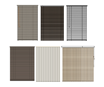 Modern venetian blinds venetian blinds combination 3d model