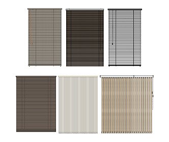 Modern venetian blinds venetian blinds combination 3d model