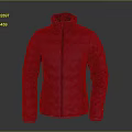 Stylish Pink Quilted Puffer Jacket with Full Zipper Closure for Women