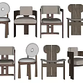 Modern Dining Chairs With Various Wooden Frame And Upholstered Backrest Design Styles